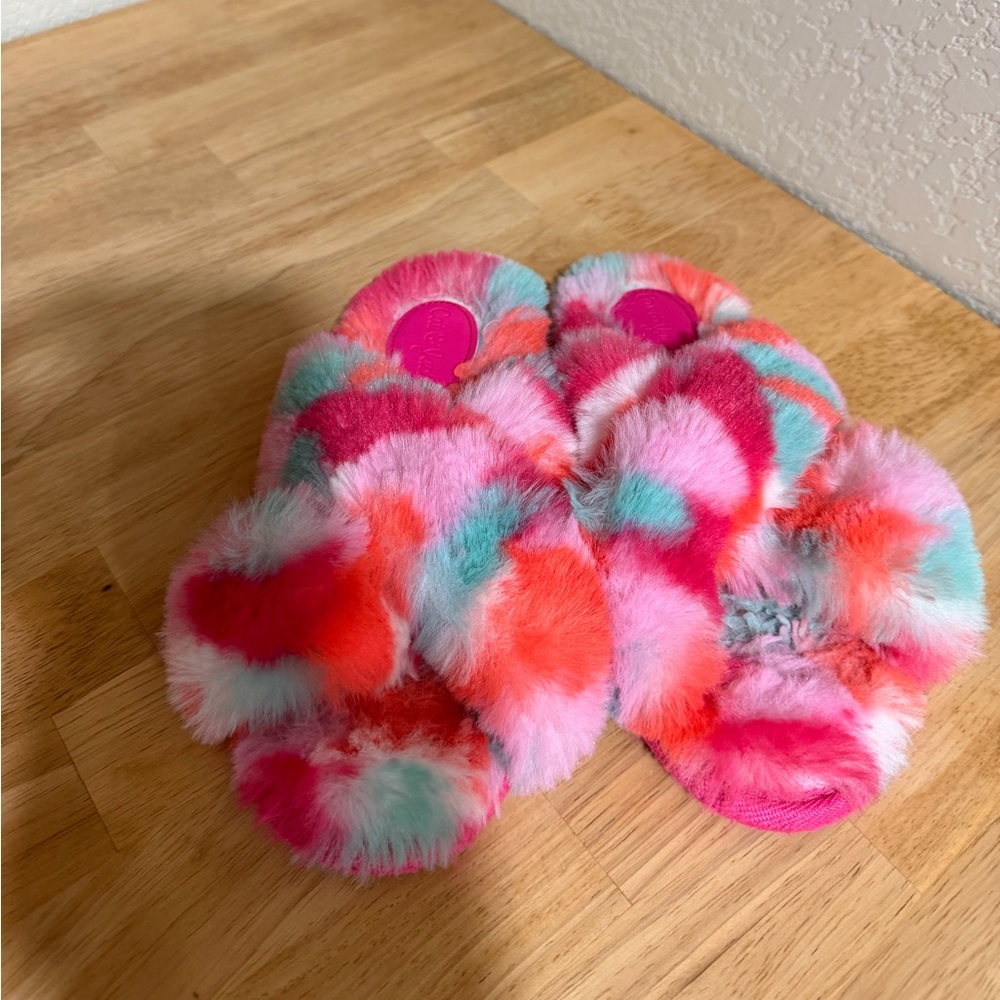 Colorful Fuzzy‎ Kids Slippers